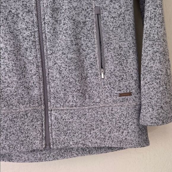 Like New! Athleta Stronger Hooded Jacket Zip-Up Gray Pockets in Size XS - Picture 4 of 14